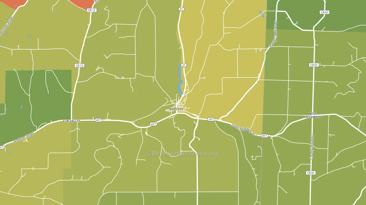 14806, NY block-group voter-turnout map