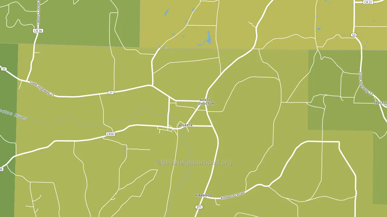 14808, NY block-group voter-turnout map