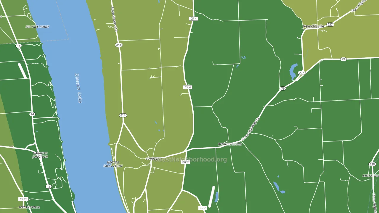 14818, NY block-group voter-turnout map
