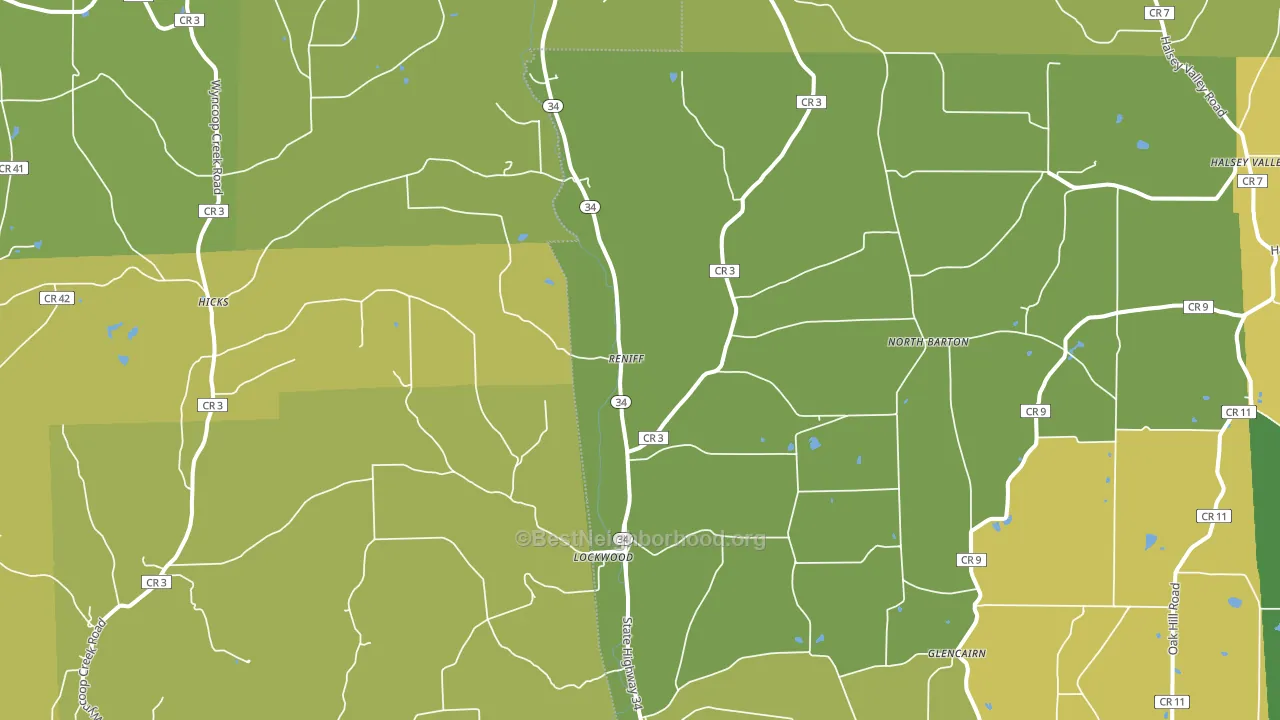 14859, NY block-group voter-turnout map