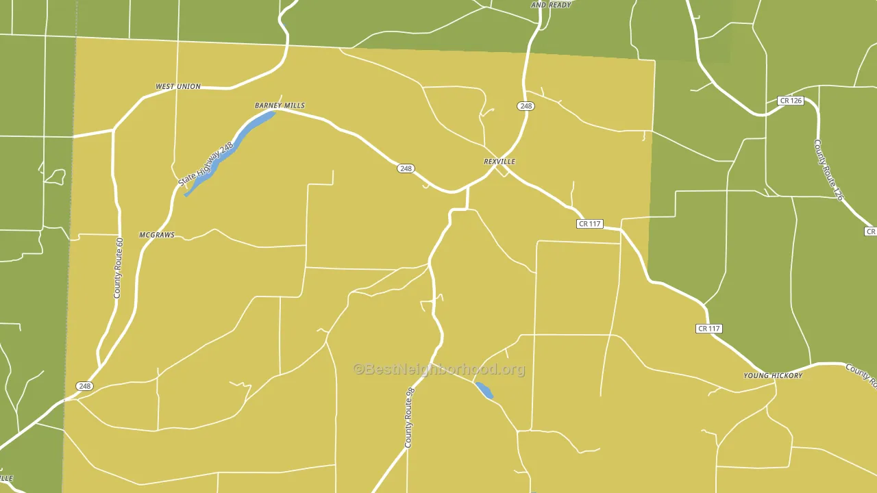 14877, NY block-group voter-turnout map