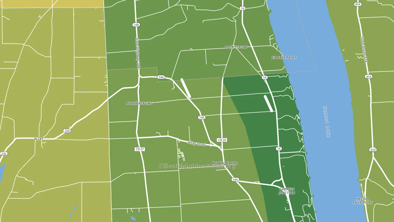 14878, NY block-group voter-turnout map