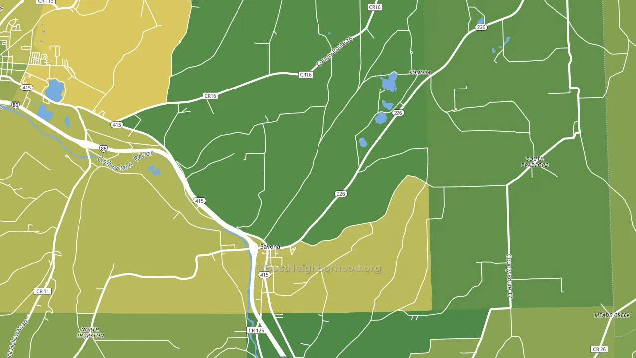 14879, NY block-group voter-turnout map