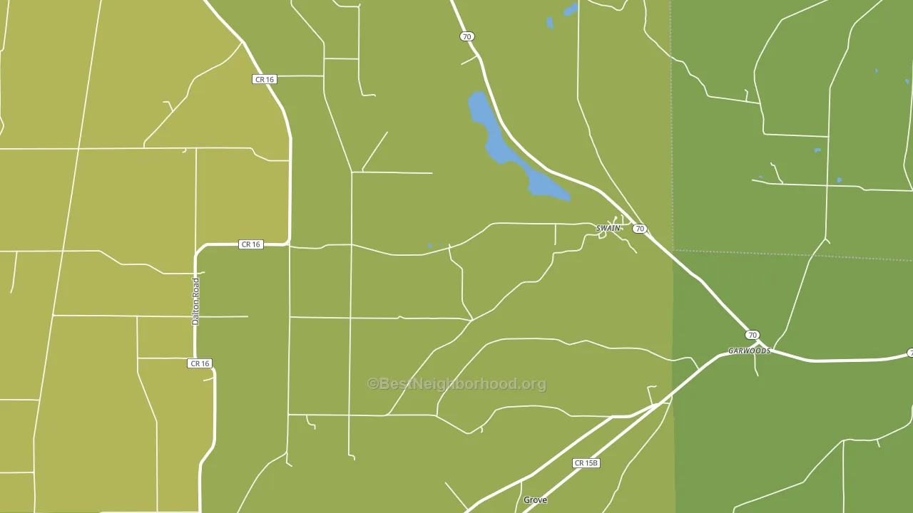 14884, NY block-group voter-turnout map