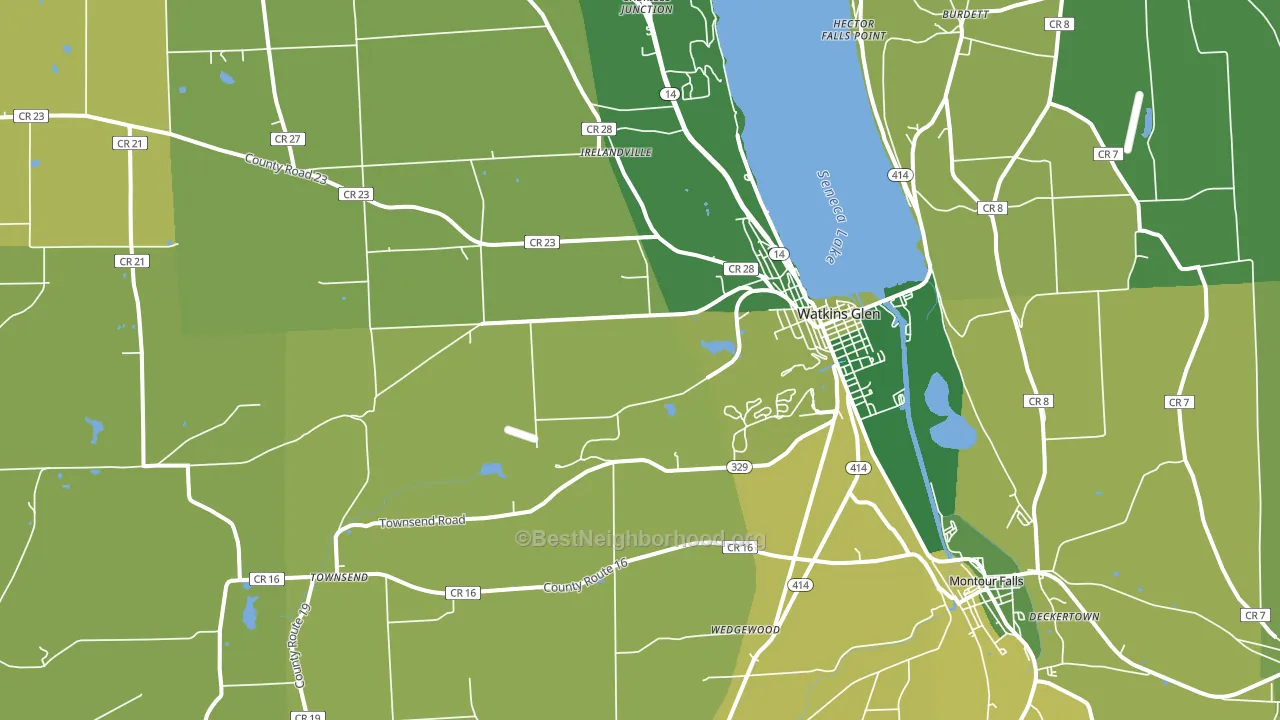 14891, NY block-group voter-turnout map
