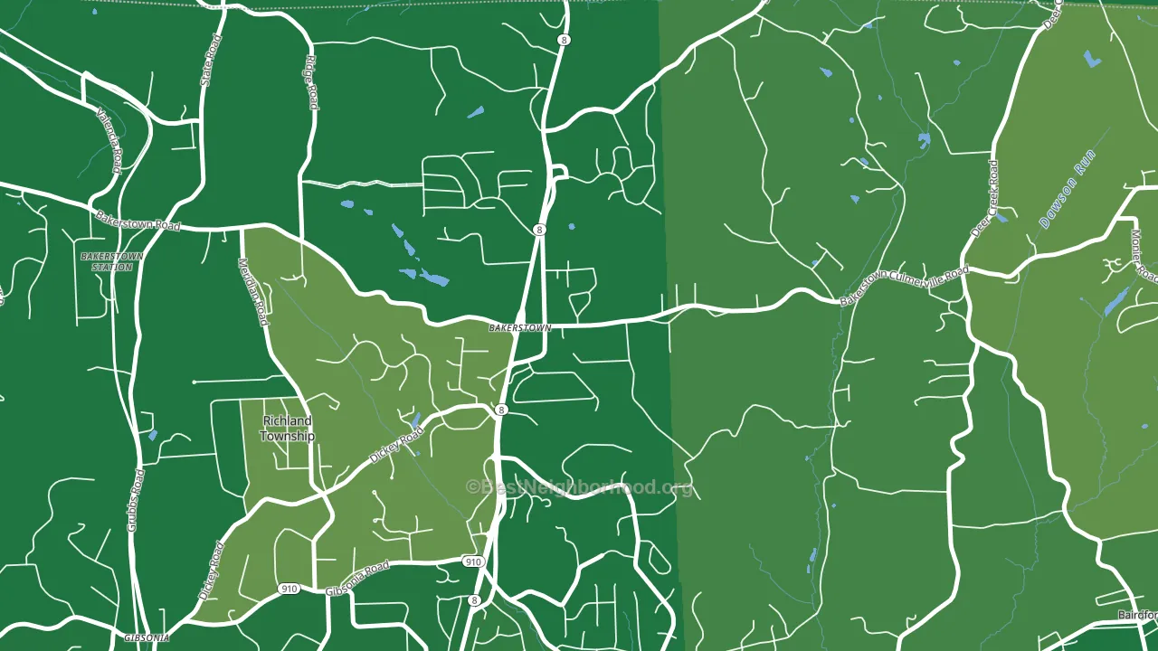15007, PA block-group voter-turnout map
