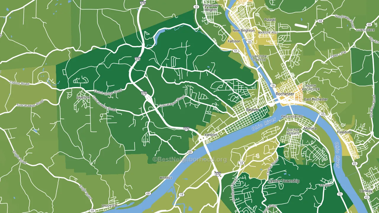 15009, PA block-group voter-turnout map