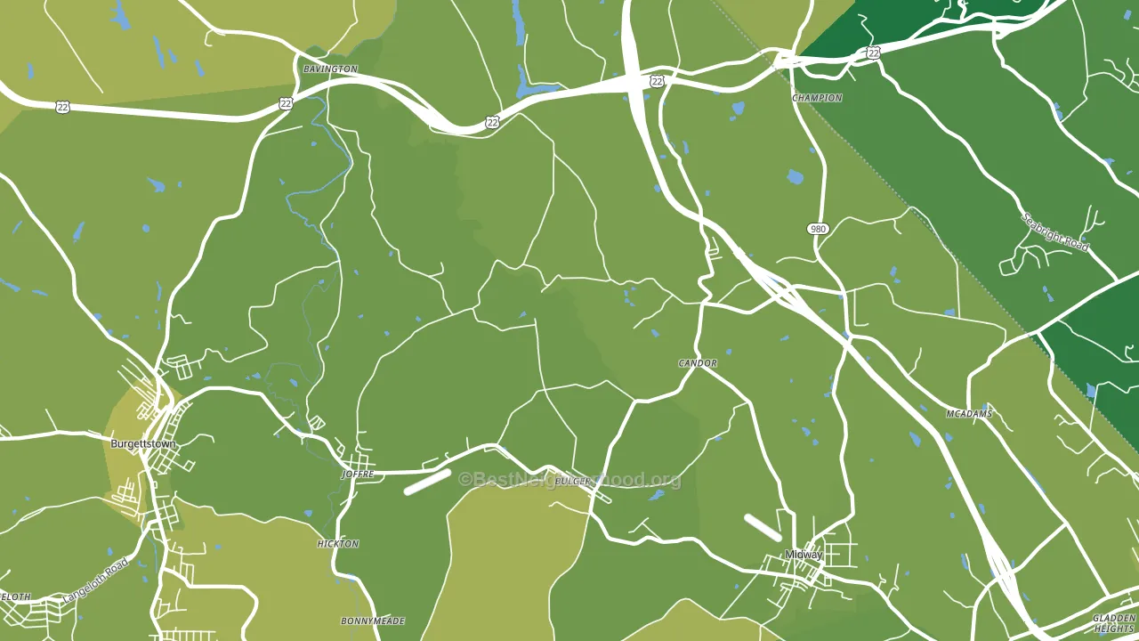 15019, PA block-group voter-turnout map