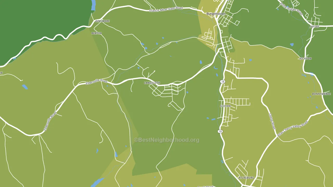 15054, PA block-group voter-turnout map