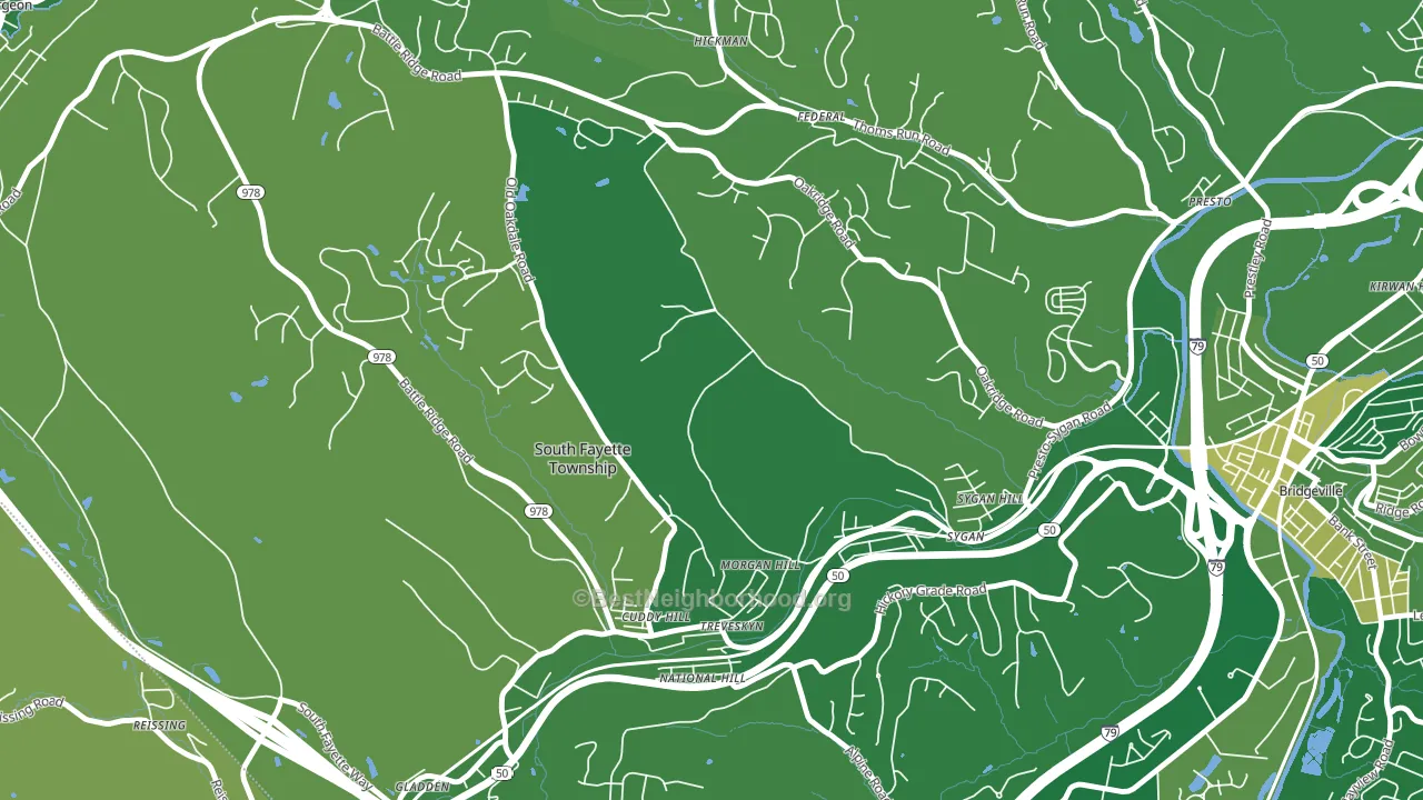 15064, PA block-group voter-turnout map