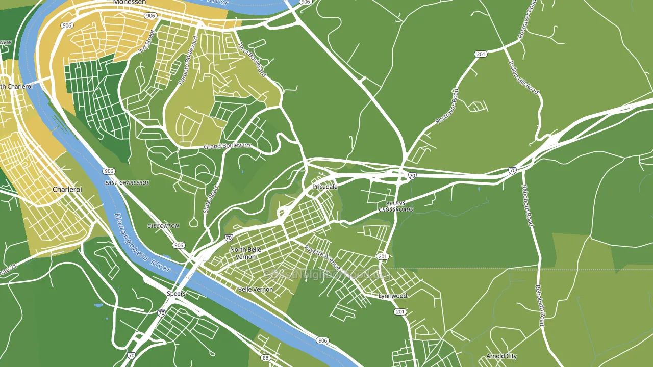 15072, PA block-group voter-turnout map