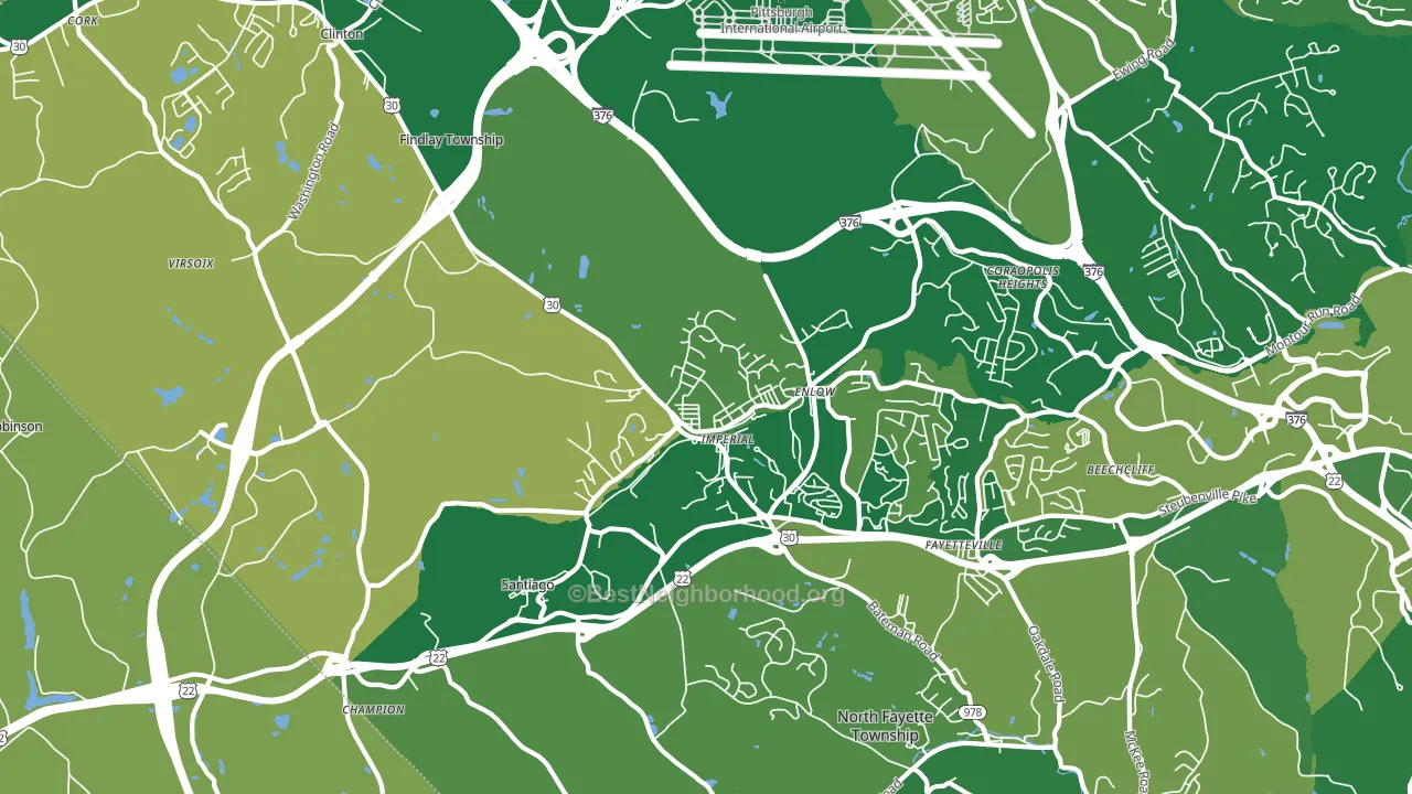 15126, PA block-group voter-turnout map