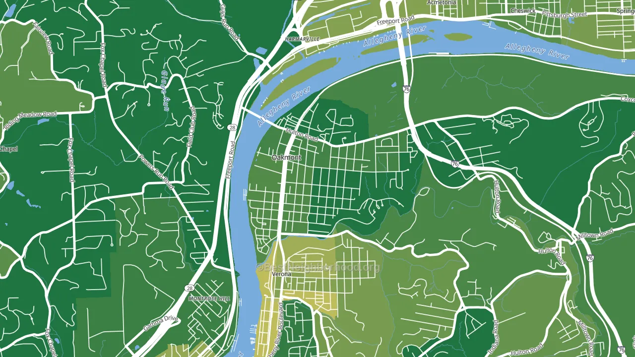 15139, PA block-group voter-turnout map