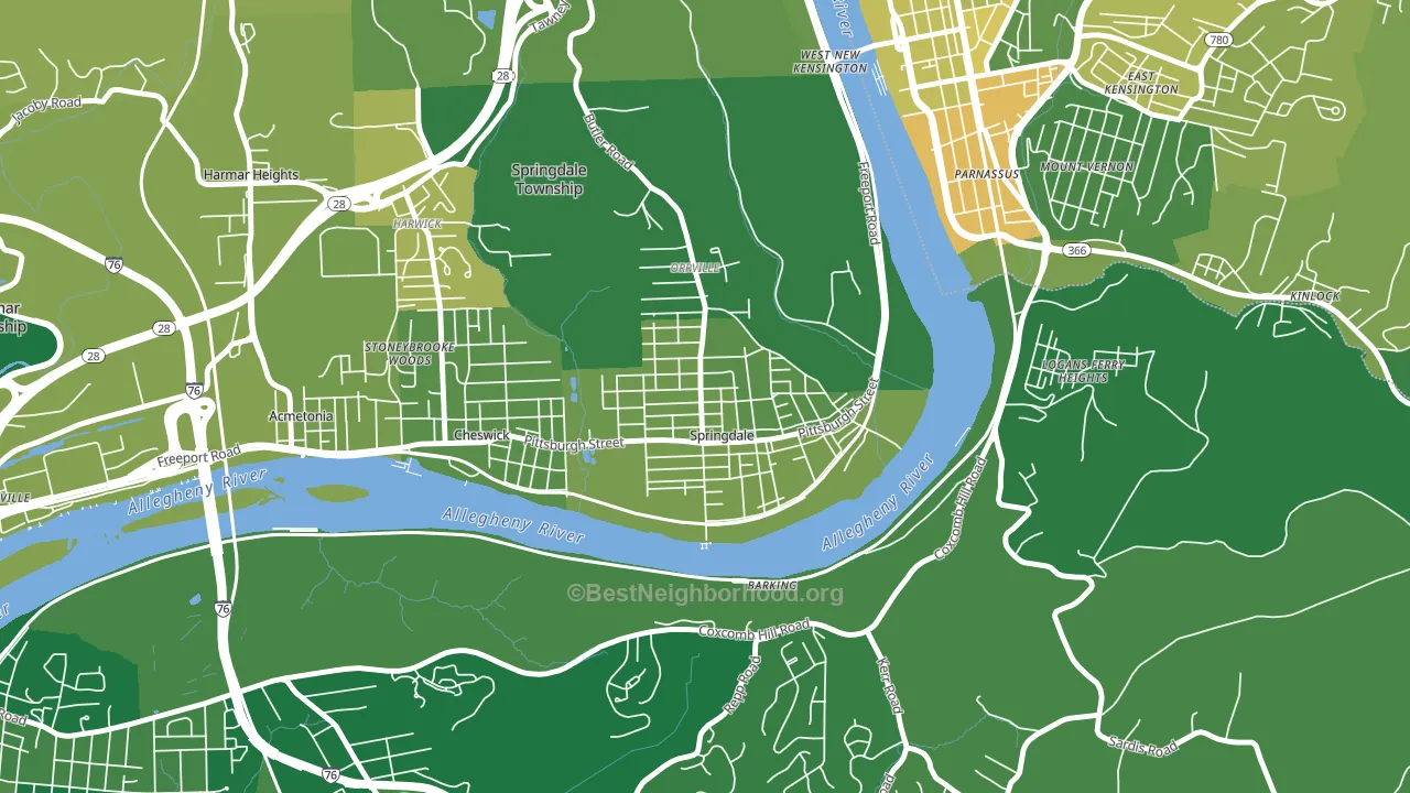15144, PA block-group voter-turnout map