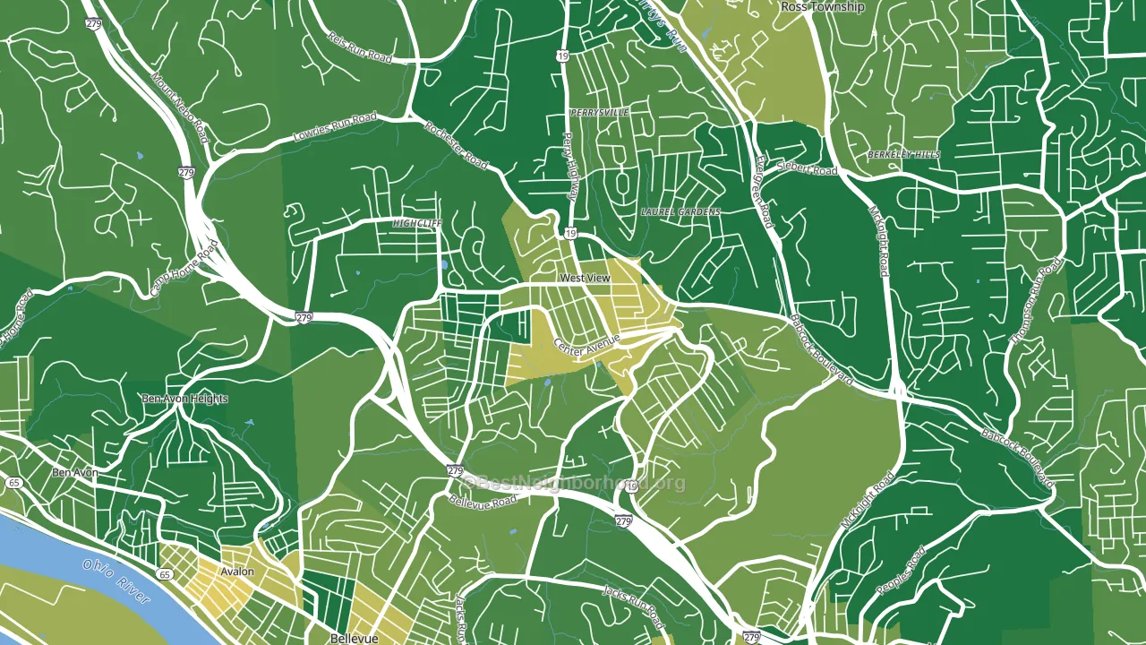 15229, PA block-group voter-turnout map