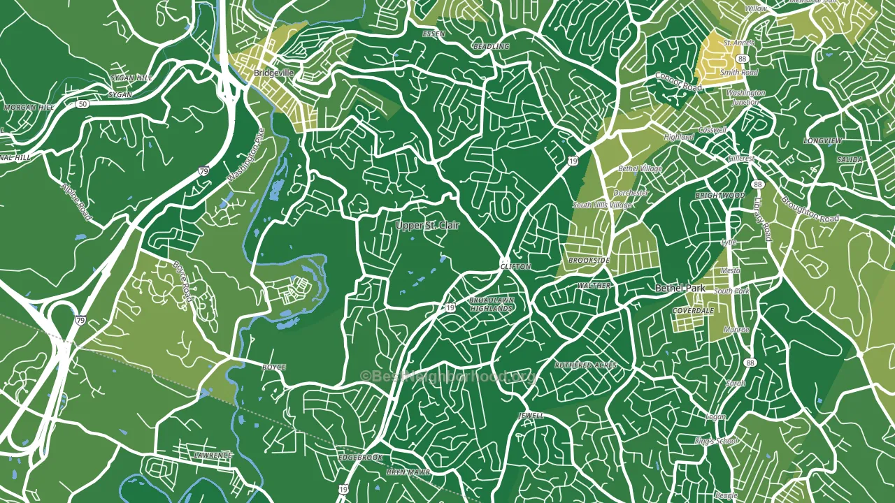 15241, PA block-group voter-turnout map