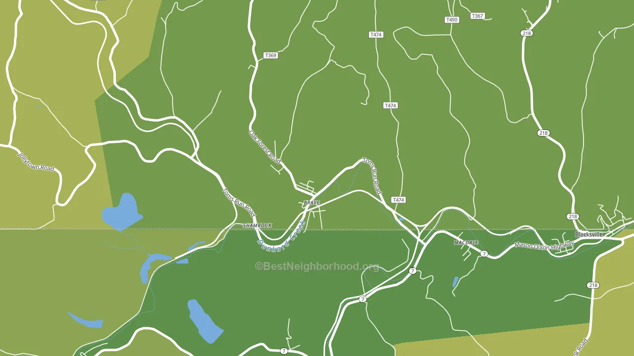 15316, PA block-group voter-turnout map