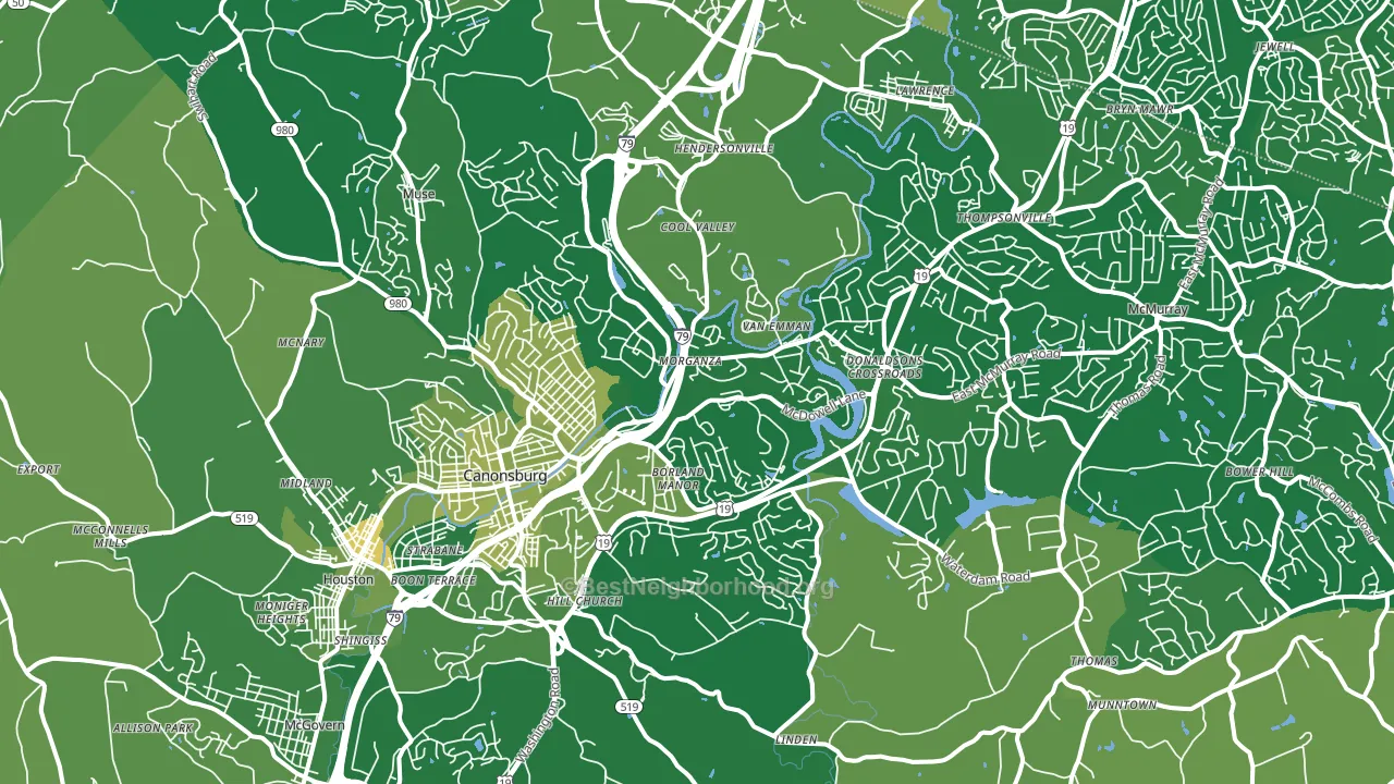 15317, PA block-group voter-turnout map