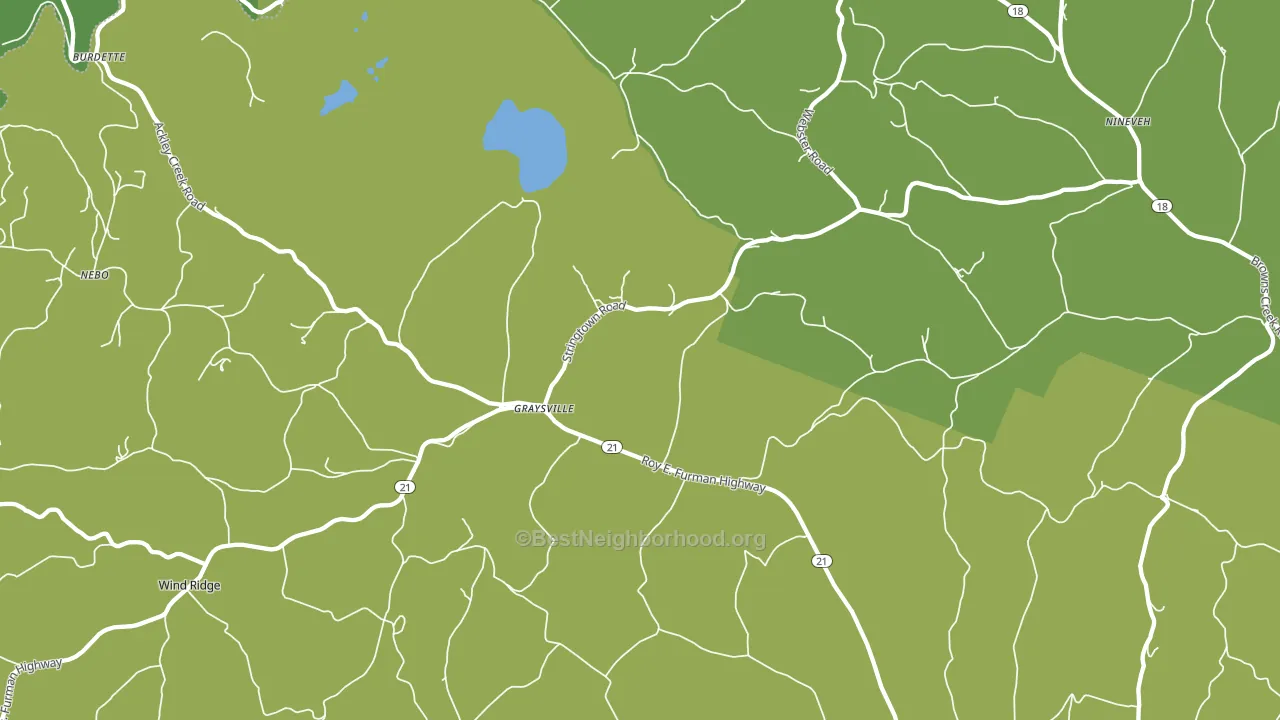 15337, PA block-group voter-turnout map