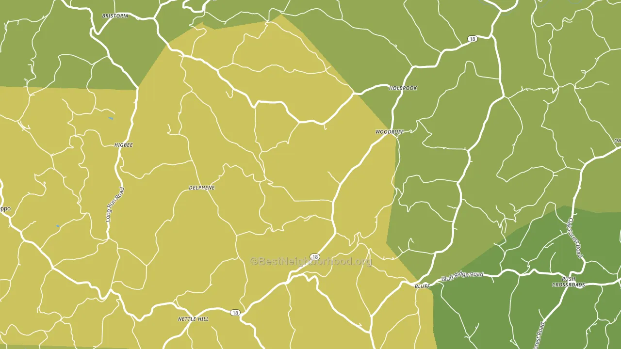 15341, PA block-group voter-turnout map