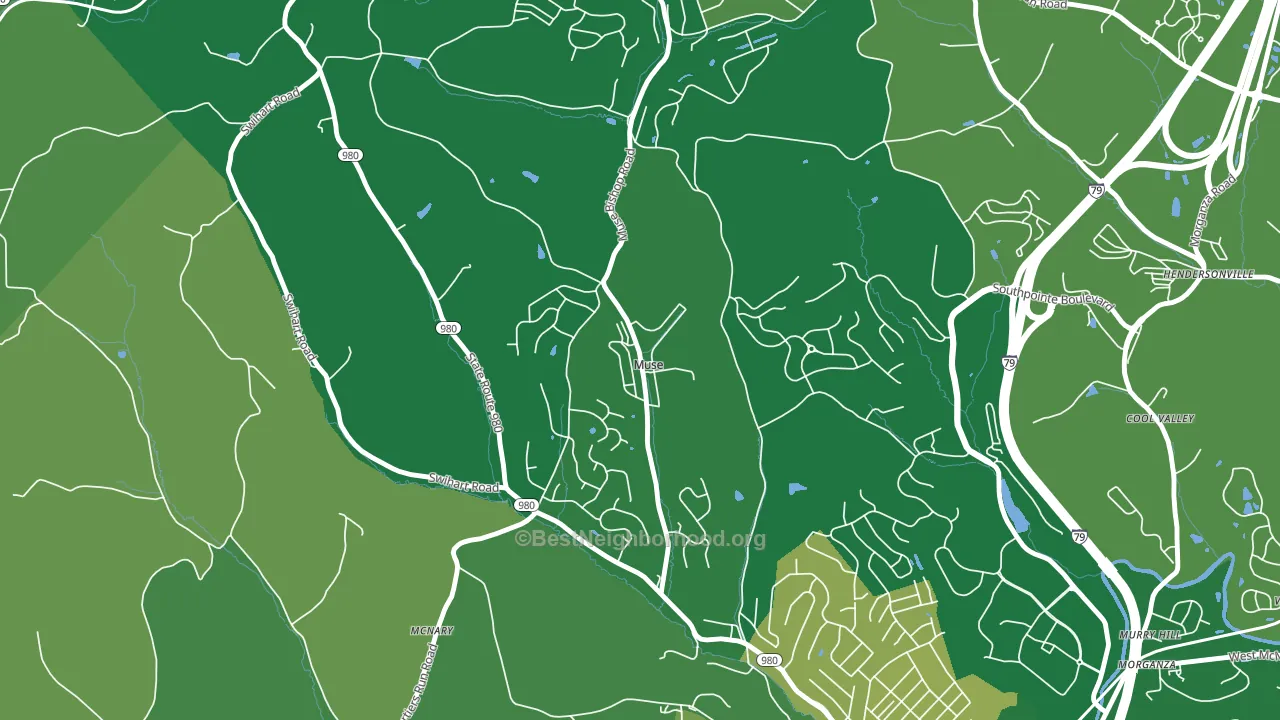 15350, PA block-group voter-turnout map