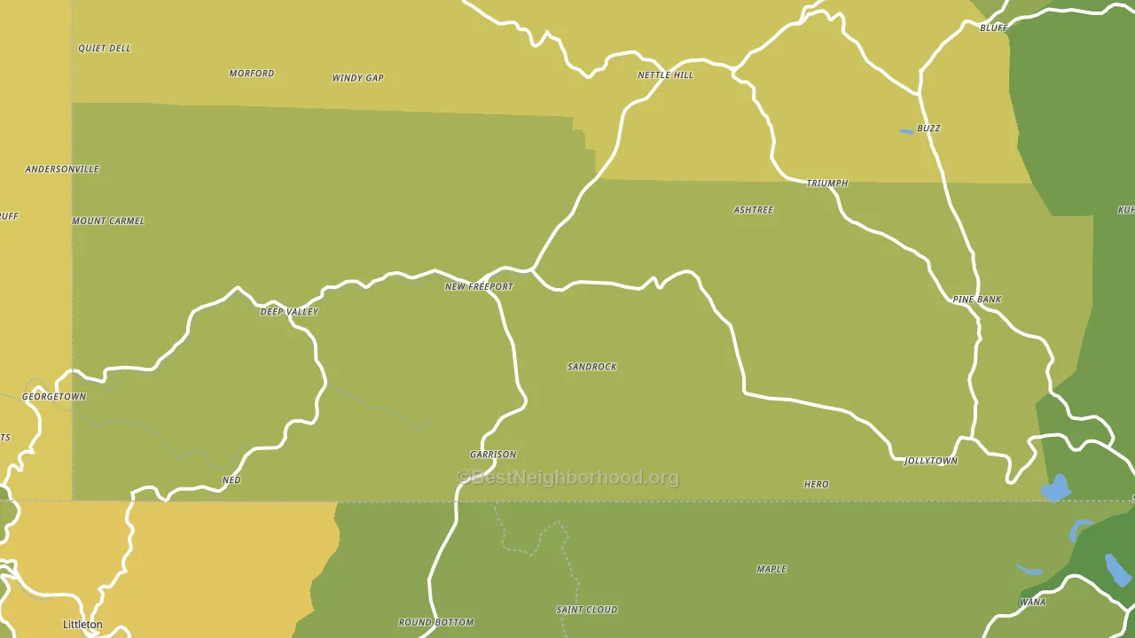 15352, PA block-group voter-turnout map