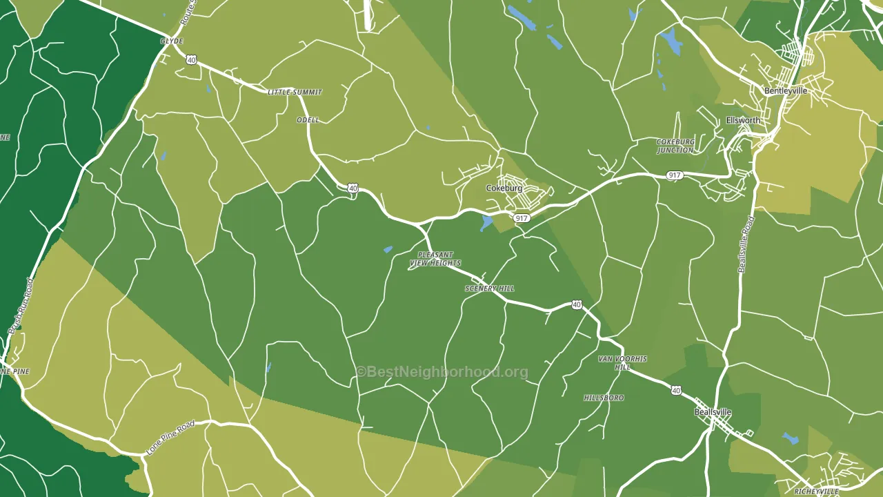 15360, PA block-group voter-turnout map