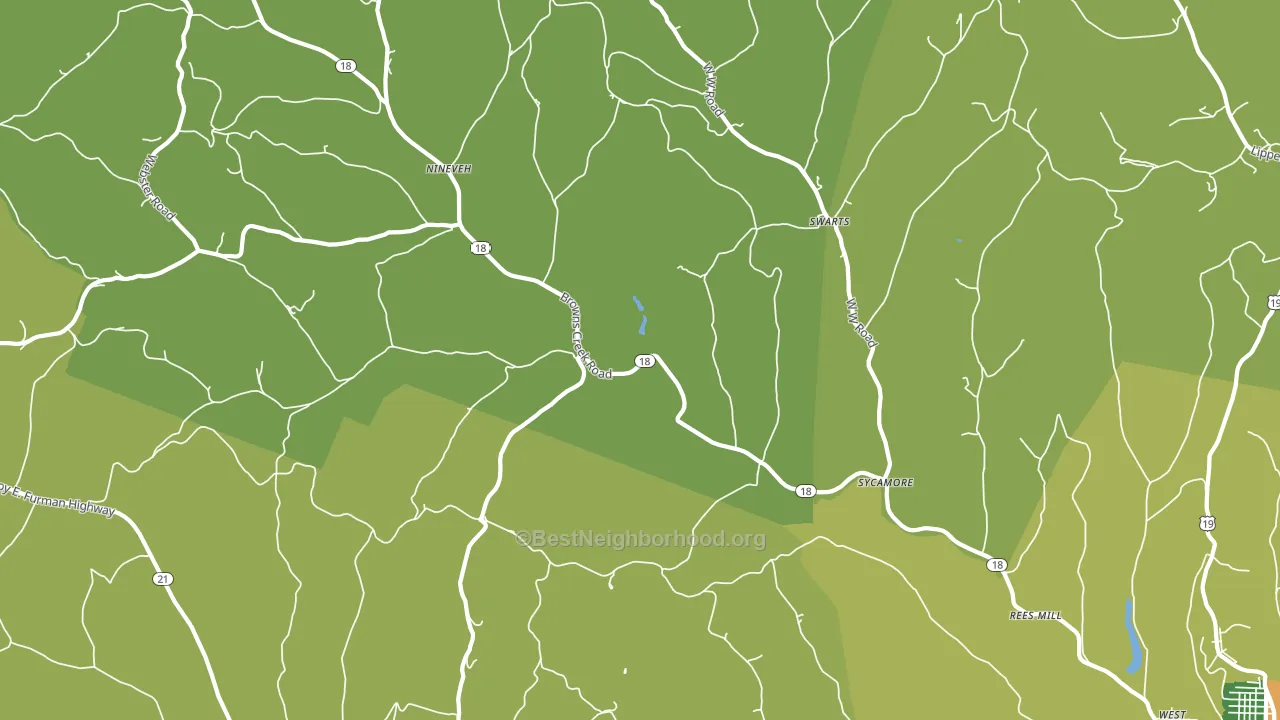 15364, PA block-group voter-turnout map