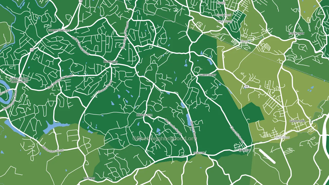 15367, PA block-group voter-turnout map
