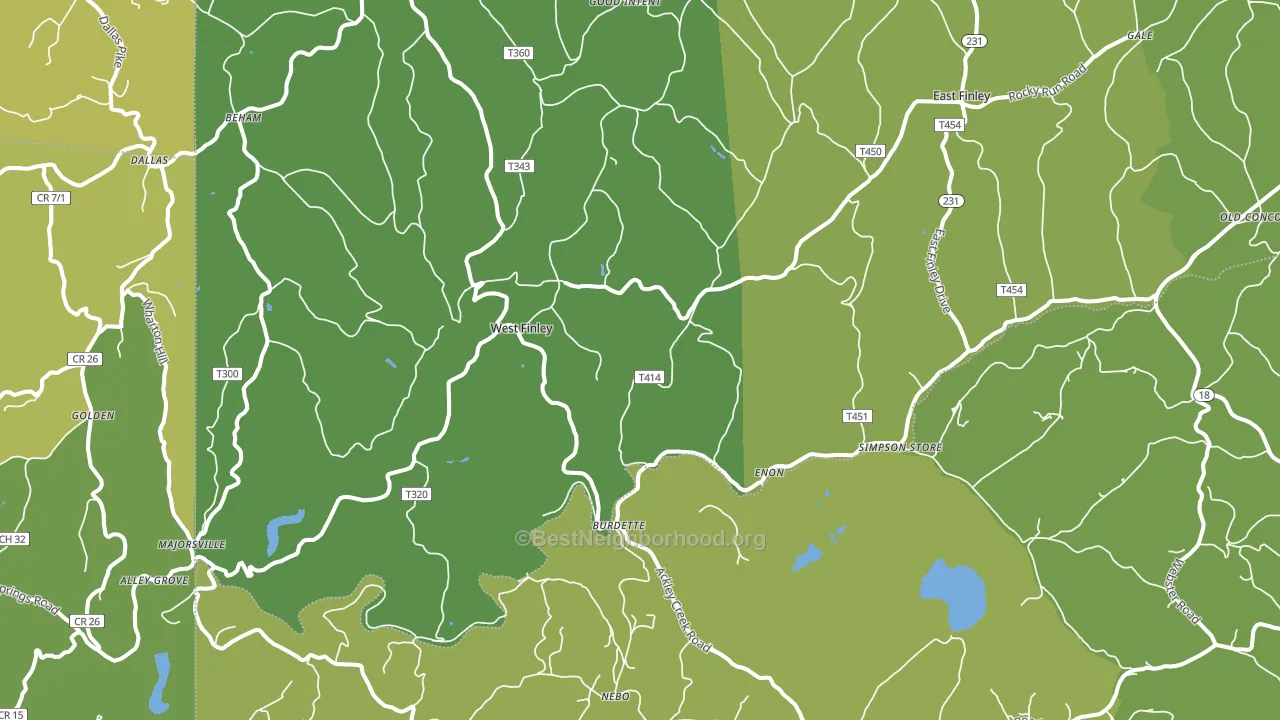15377, PA block-group voter-turnout map