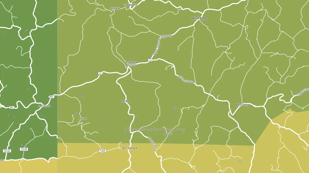 15380, PA block-group voter-turnout map