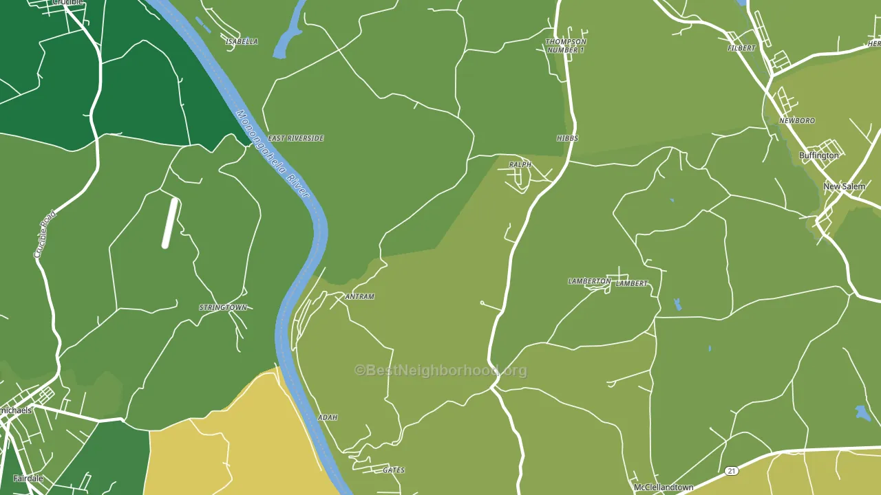 15410, PA block-group voter-turnout map