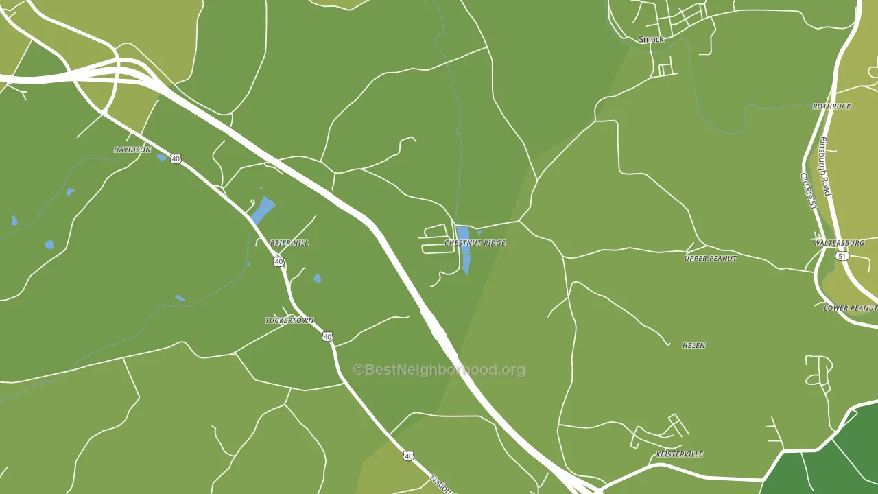 15422, PA block-group voter-turnout map