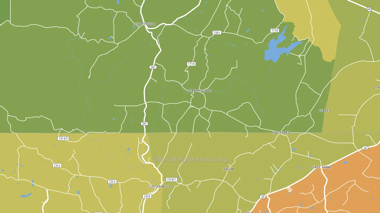 15440, PA block-group voter-turnout map