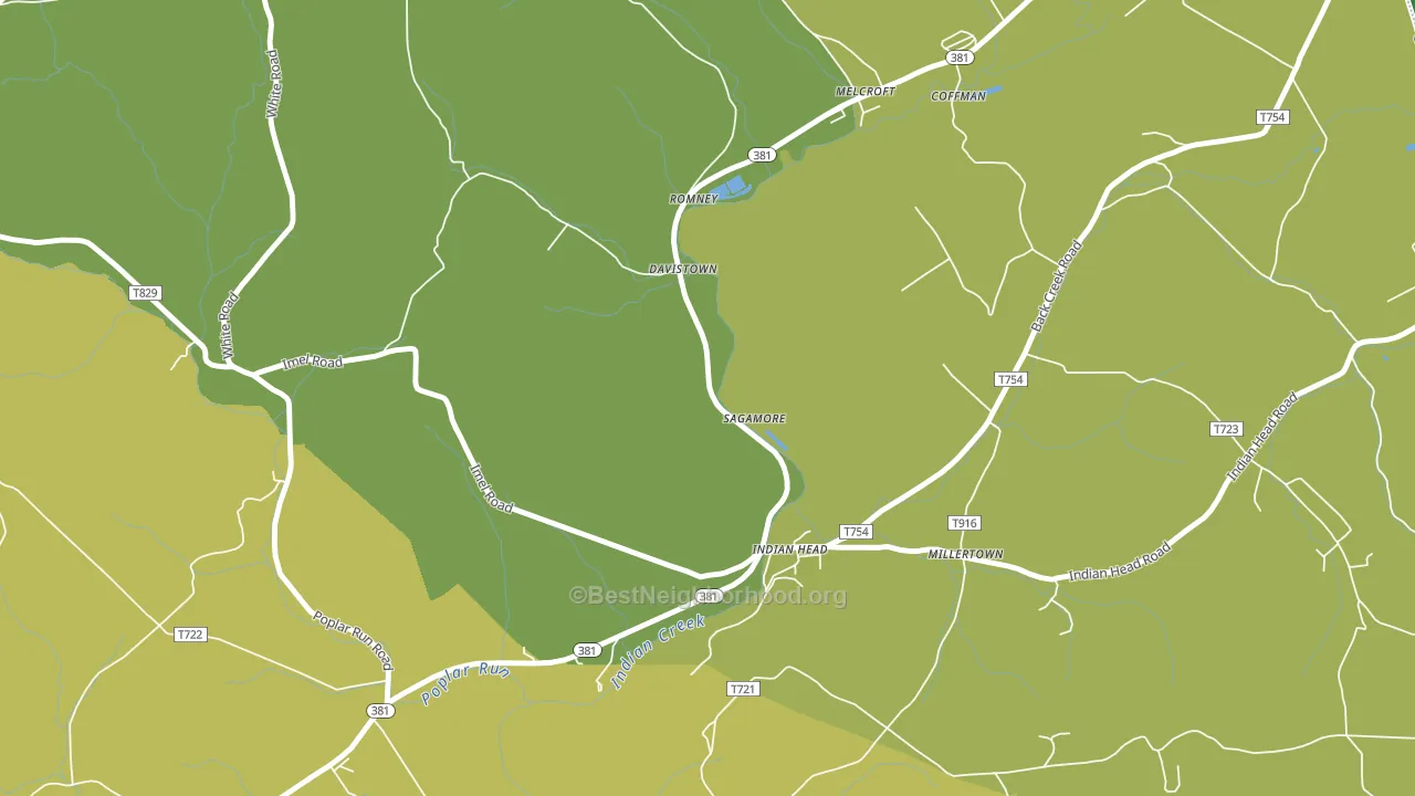 15446, PA block-group voter-turnout map