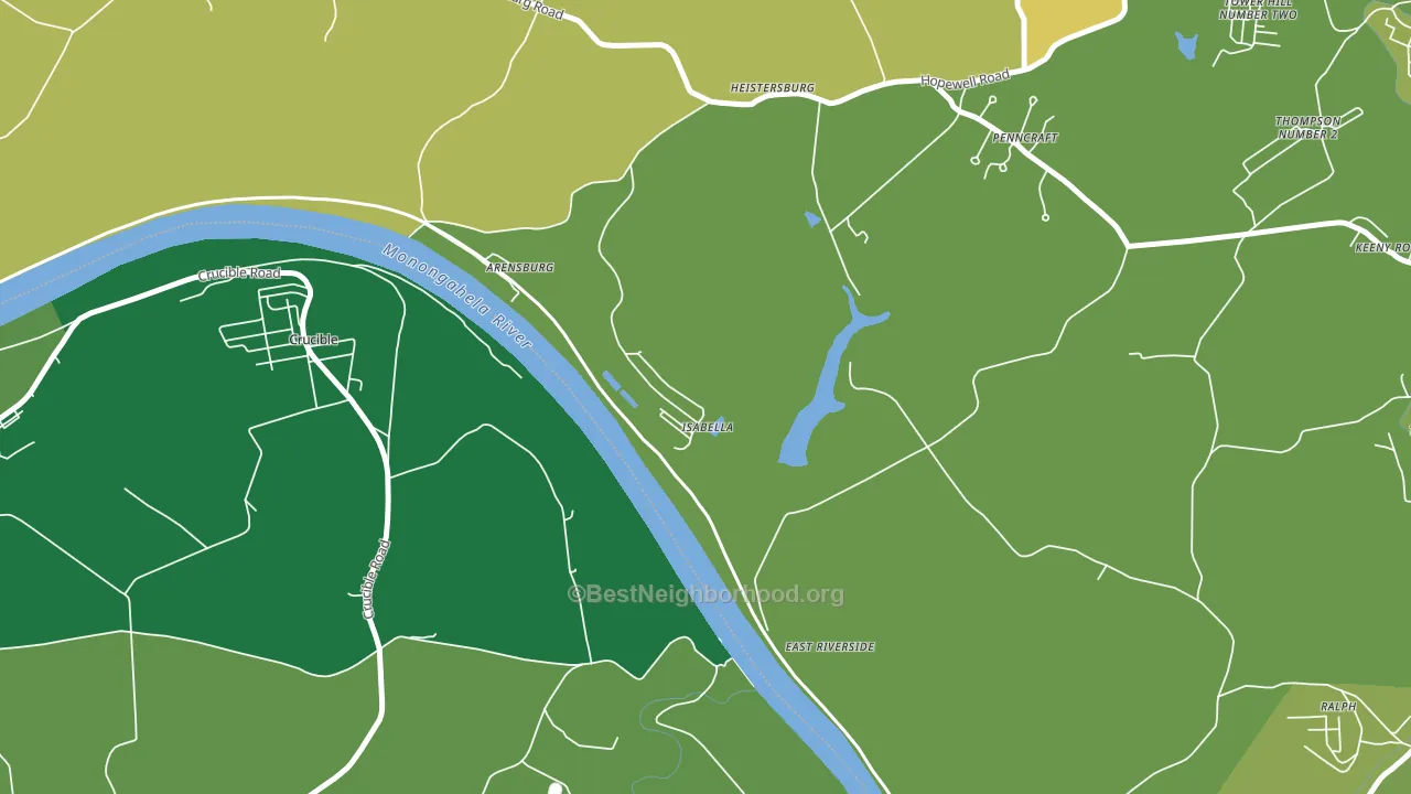15447, PA block-group voter-turnout map