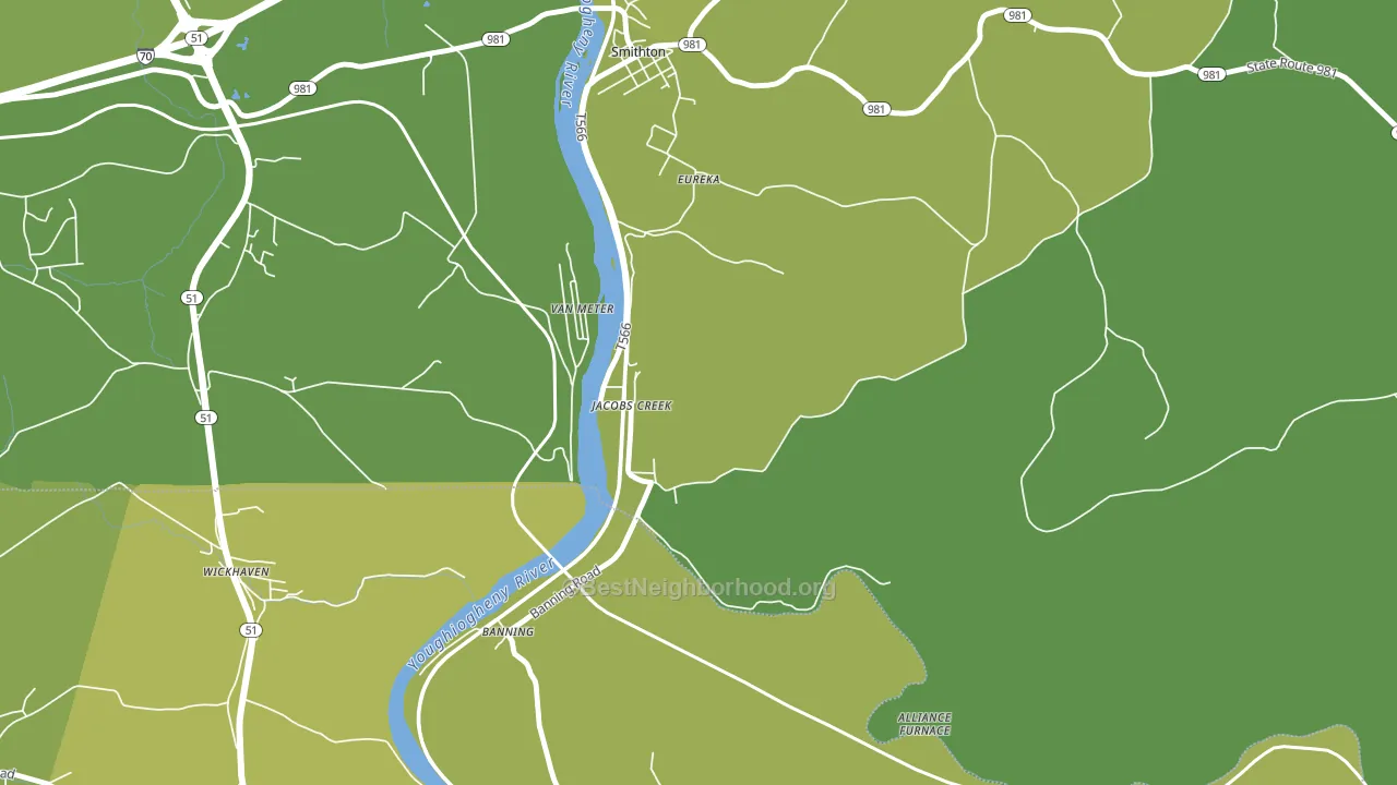 15448, PA block-group voter-turnout map