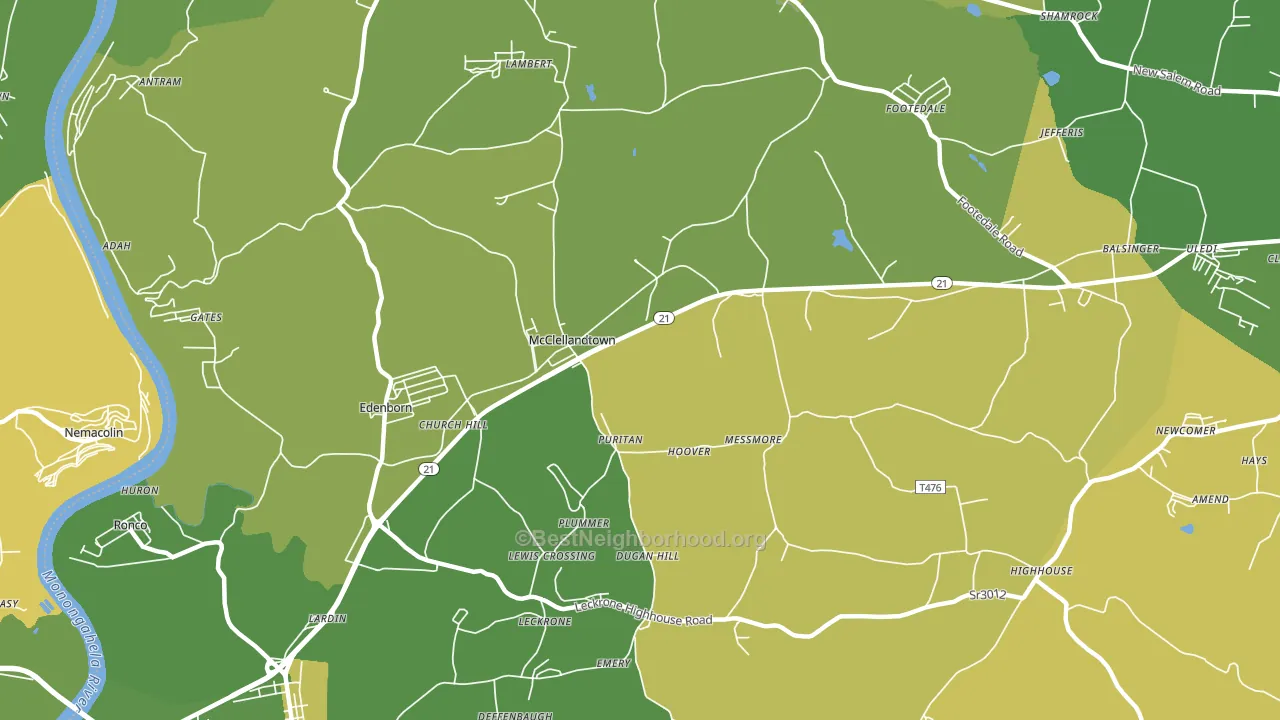 15458, PA block-group voter-turnout map