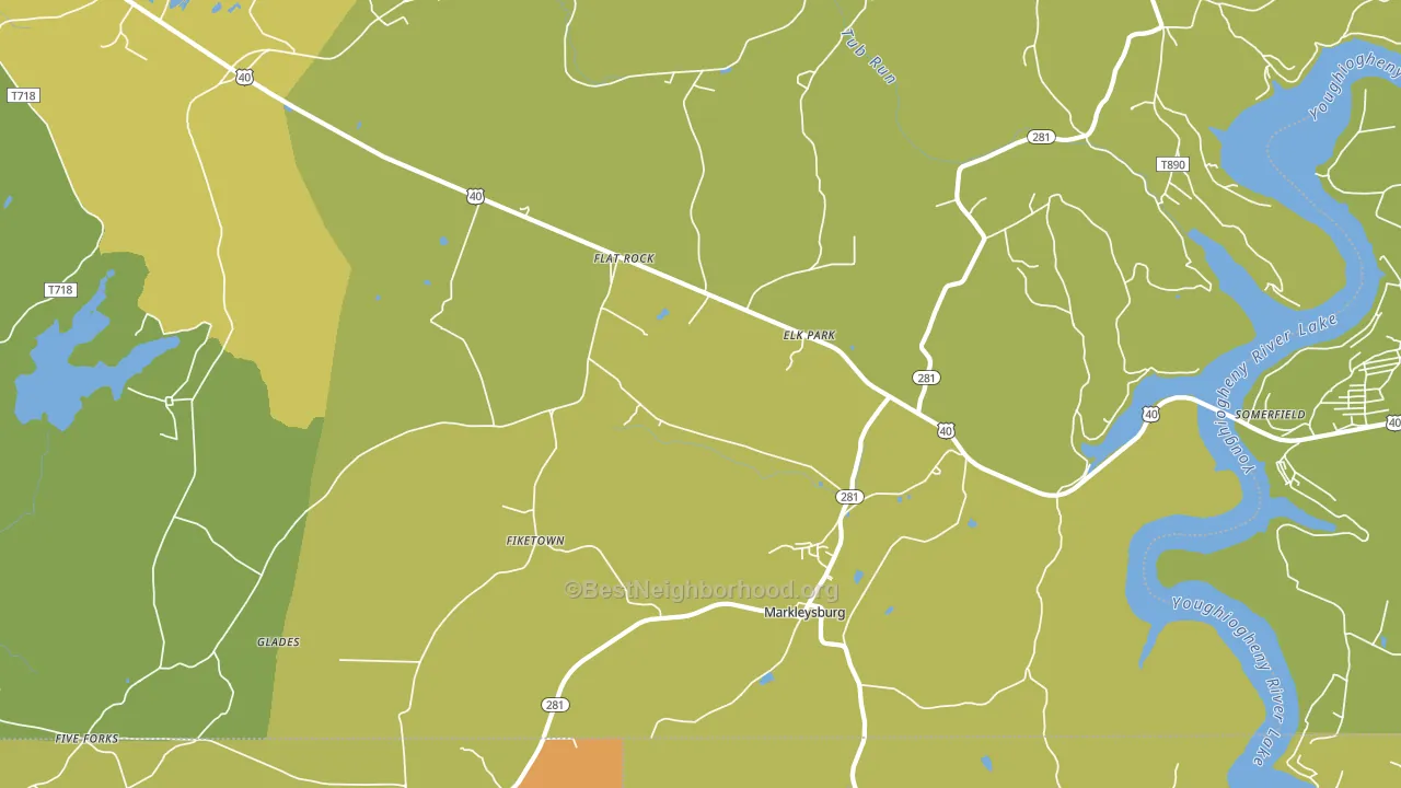 15459, PA block-group voter-turnout map