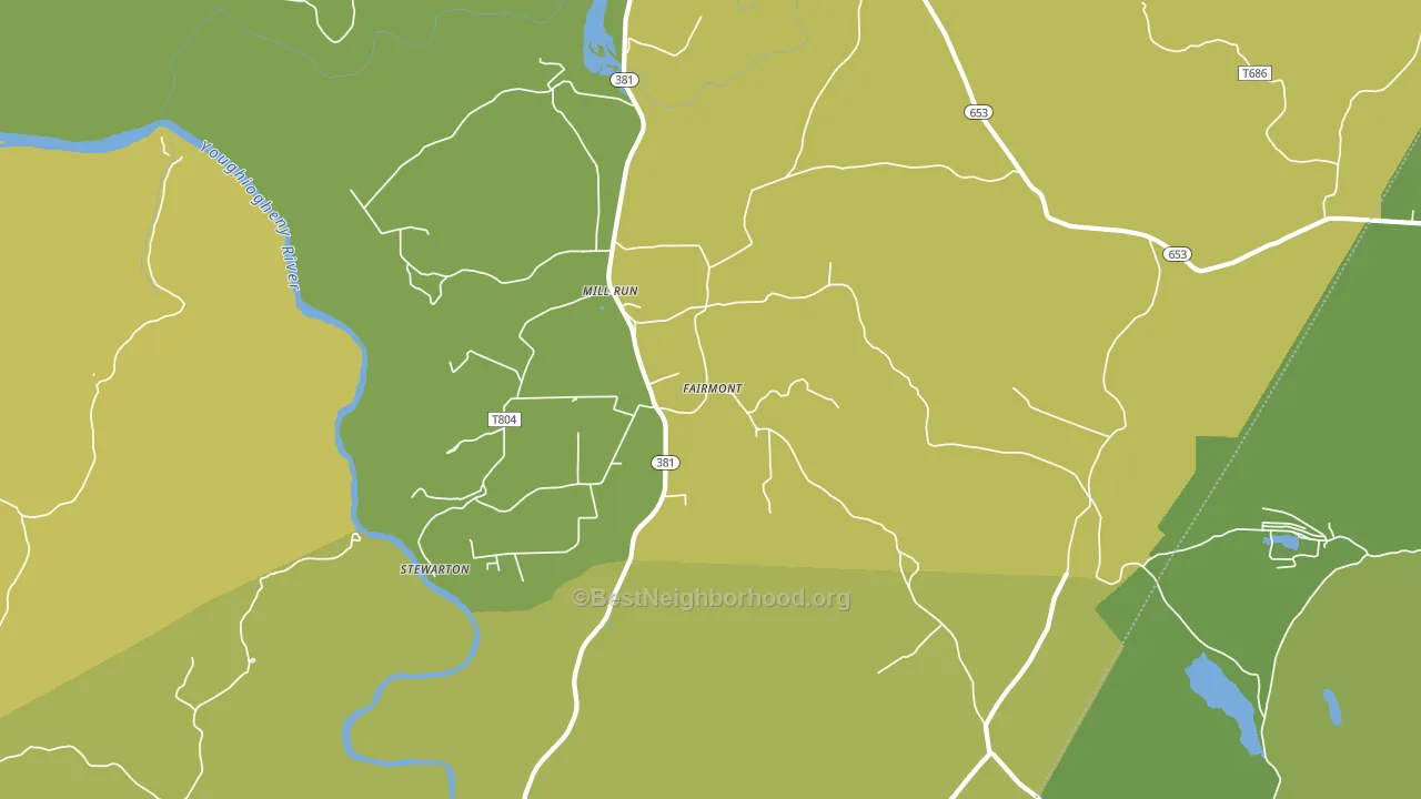 15464, PA block-group voter-turnout map