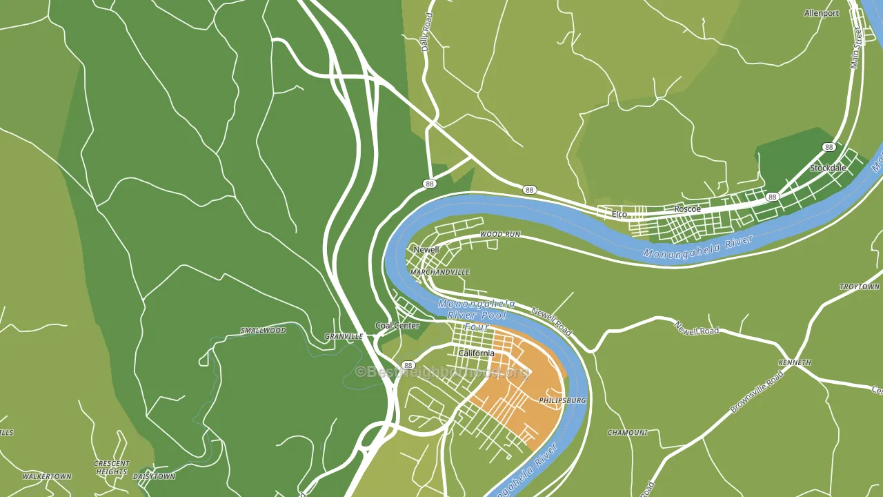 15466, PA block-group voter-turnout map