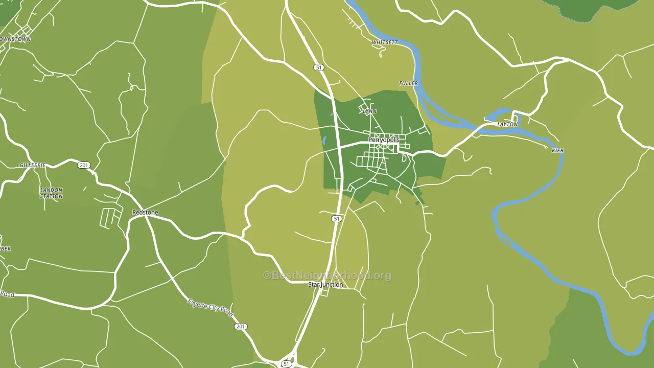 15473, PA block-group voter-turnout map
