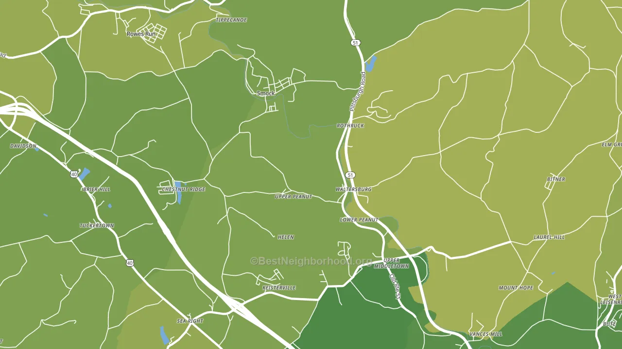 15480, PA block-group voter-turnout map