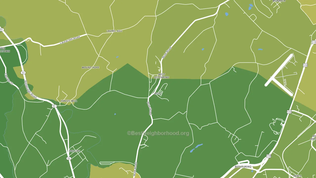 15489, PA block-group voter-turnout map