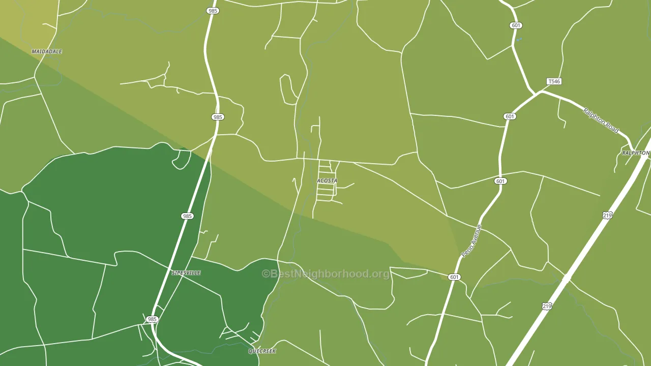 15520, PA block-group voter-turnout map