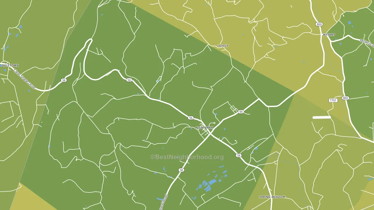 15521, PA block-group voter-turnout map