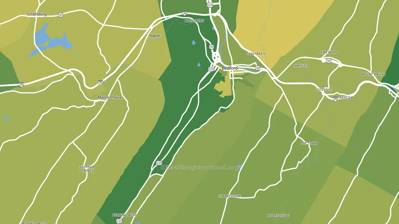 15522, PA block-group voter-turnout map