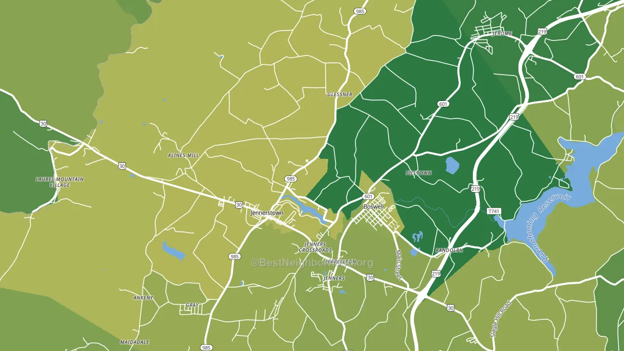 15531, PA block-group voter-turnout map