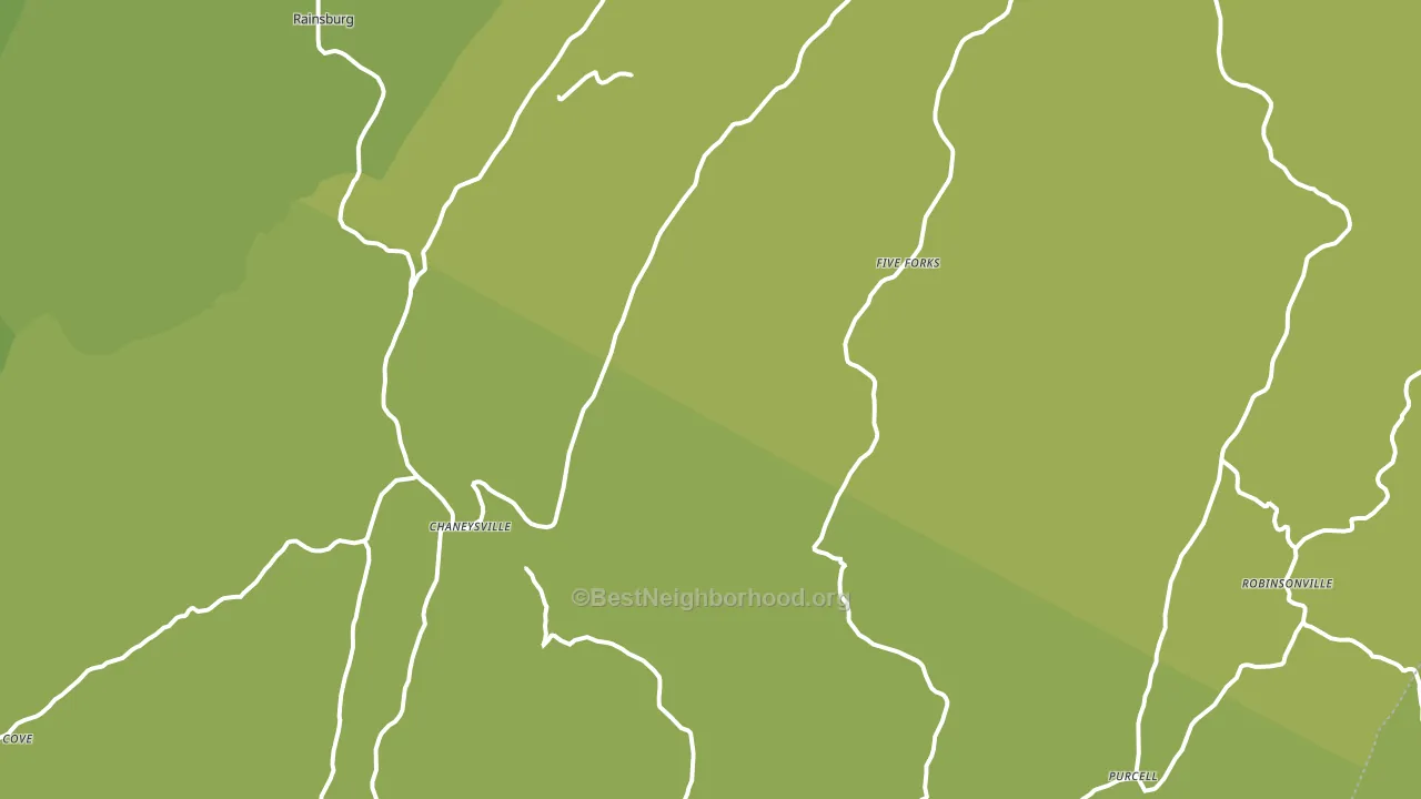 15535, PA block-group voter-turnout map