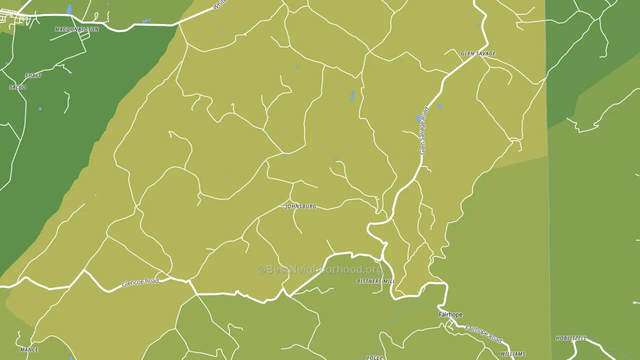 15538, PA block-group voter-turnout map